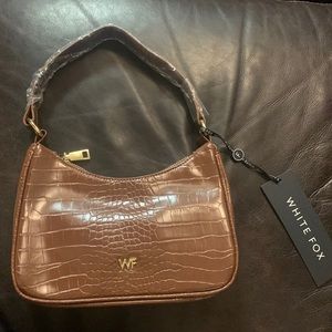 NWT Hailey Bag Chocolate Croc